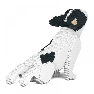 Kép 2/4 - JEKCA - Nyújtózkodó Francia Bulldog - fekete - fehér