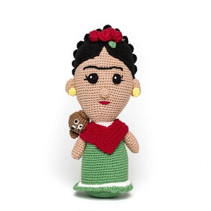 Kép 1/6 - Frida Kahlo horgolt baba