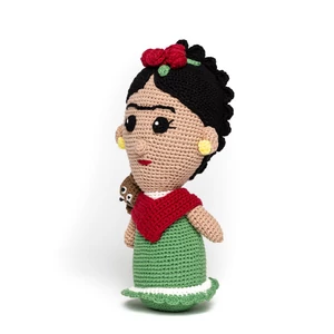 Kép 3/6 - Frida Kahlo horgolt baba