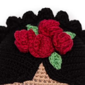 Kép 5/6 - Frida Kahlo horgolt baba
