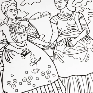 Kép 6/7 - Kifestőkönyv - Frida Kahlo